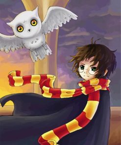 Harry Potter And Hedwig Paint By Numbe