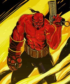 Hellboy Art Paint By Number