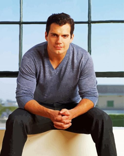 Henry Cavill British Actor Paint By Number