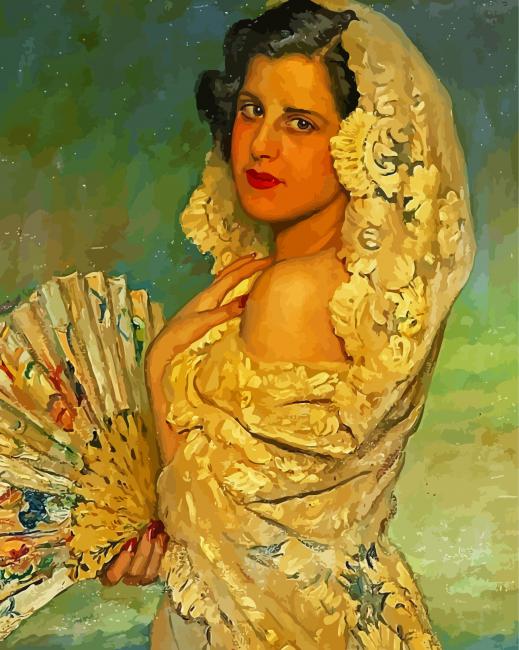 Hispanic Bride Art Paint By Number