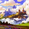 Illustration Hogwarts Castle Paint By Number