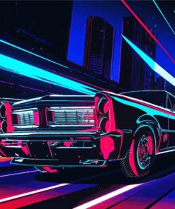 Illustration Pontiac Gto Car Paint By Numbe