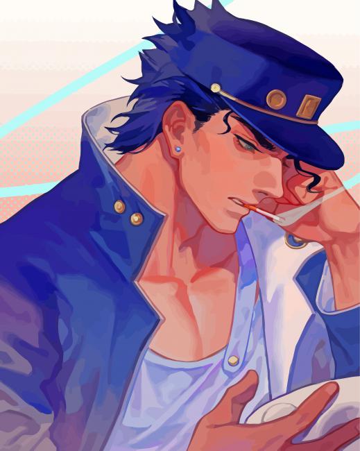 Star Platinum jotaro Kujo - Paint By Number - Paint by Numbers for