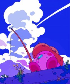 Kirby Fishing Paint By Numbe