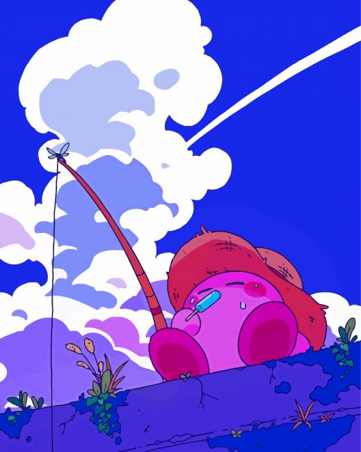 Kirby Fishing Paint By Numbe