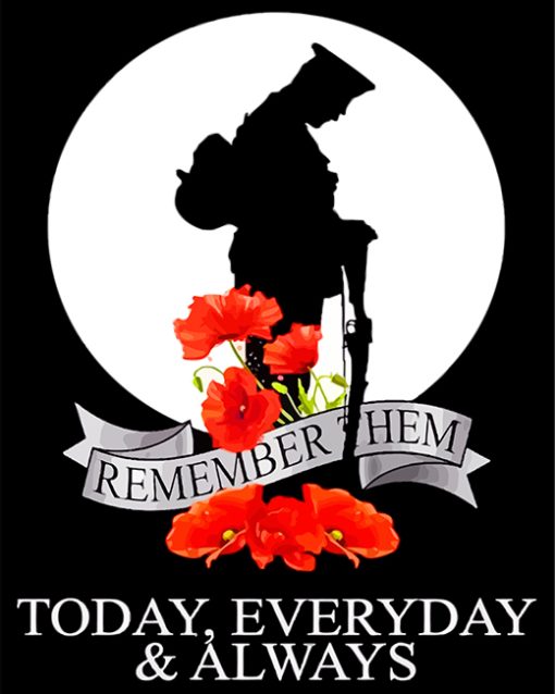 Lest Forget Remembrance Day Paint By Number