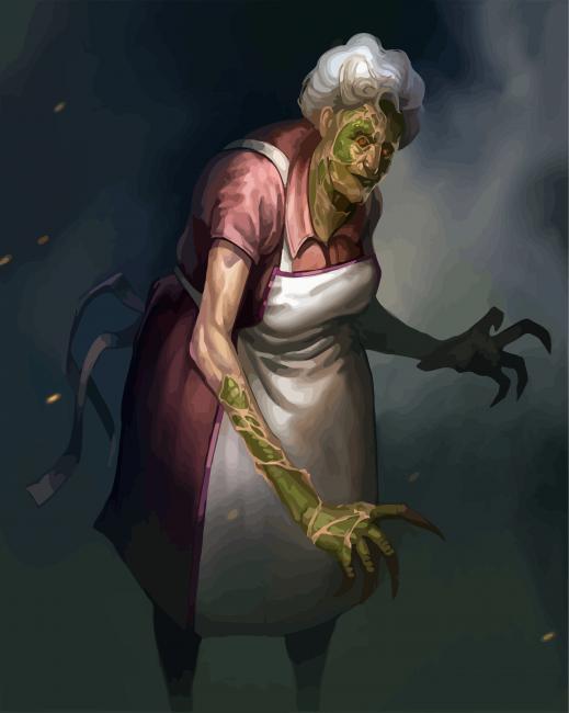 Lizard Granny Paint By Number