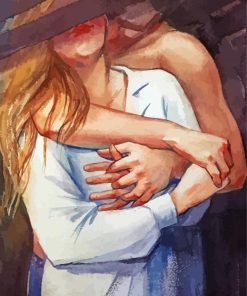 Lovers Hug Paint By Number