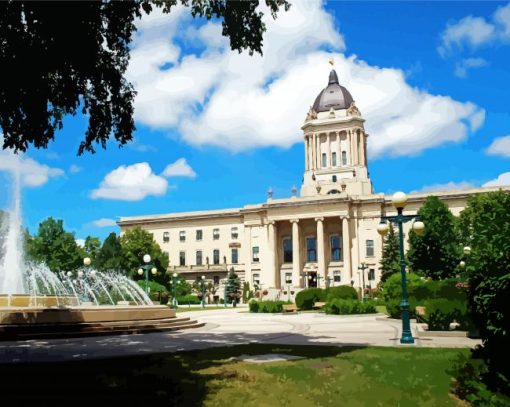 Manitoba Legislative Building Paint By Number