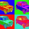 Mini Cooper Cars Pop Art Paint By Number