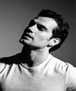 Monochrome Henry Cavill Paint By Number