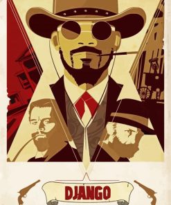 Movie Poster Django Unchained Paint By Number