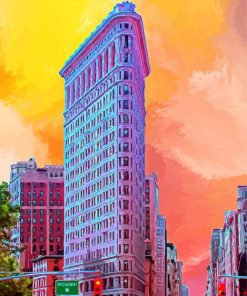 New York Flatiron Building Paint By Number