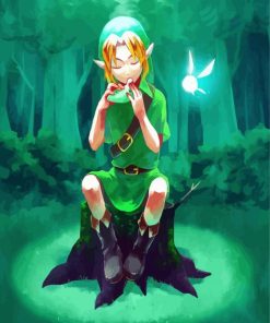 Ocarina Time Link Legend Of Zelda Paint By Number