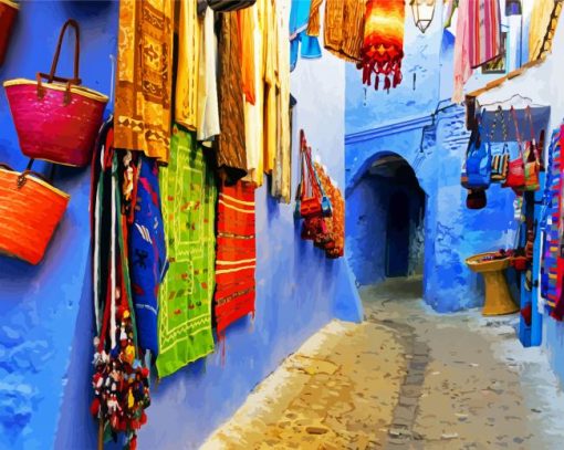 Old Medina Chefchaouen Paint By Number