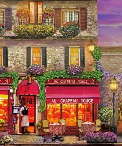 Parisian Restaurant Paint By Number
