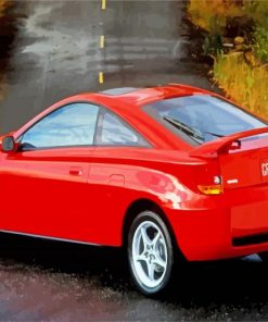 Red Celica Car Paint By Number