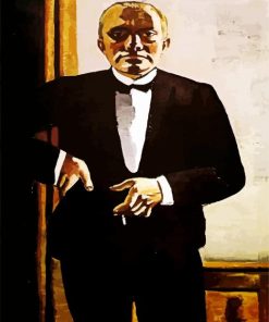 Self Portrait In Tuxedo By Beckmann Max Paint By Number