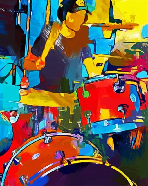 The Abstract Drummer Paint By Number