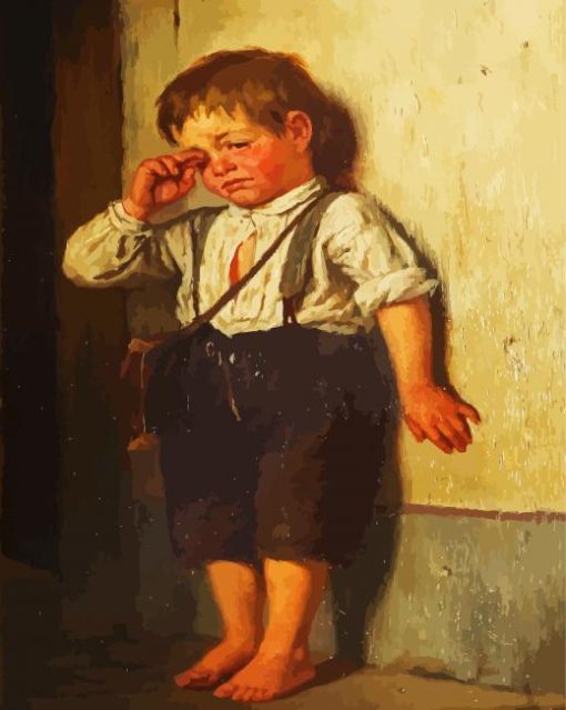 The Crying Boy Paint By Number