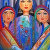 Three Religious Women Paint By Number