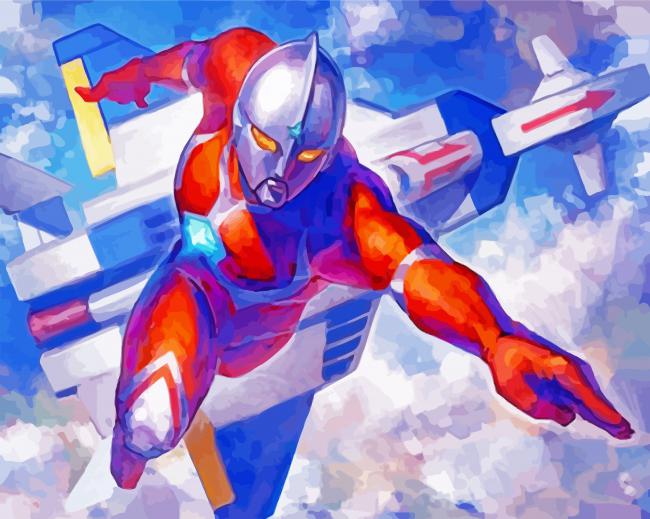 Ultraman Art Paint By Number