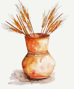 Wheat Illustration Paint By Number