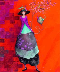 Whimsical Lady Paint By Number