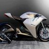 White Ducati Motor Paint By Number