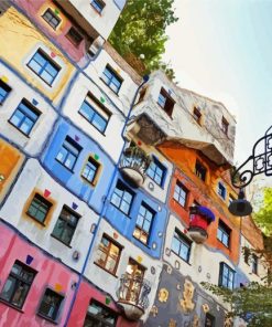 Hundertwasser House Vienna Paint By Number