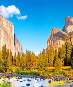 National Park Yosemite Paint By Number