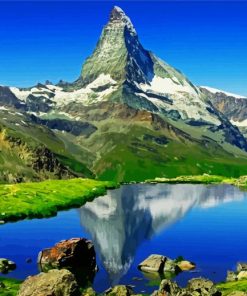 Zermatt Landscape Paint By Number