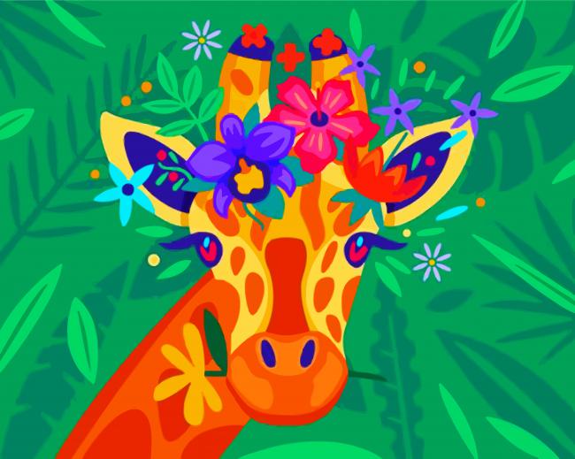 Aesthetic Giraffe Paint By Number