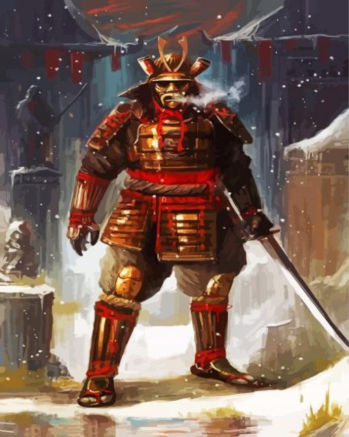 Aesthetic Samurai Paint By Number