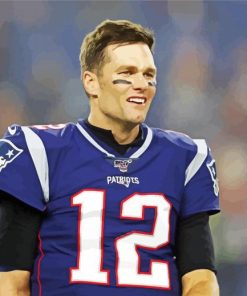 Aesthetic Tom Brady NFL Paint By Number