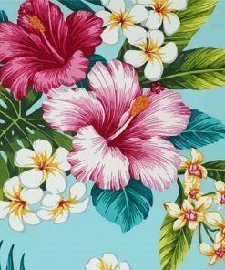 Aesthetic Flowers Illustration Paint By Number