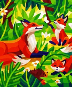 Aesthetic Foxes Paint By Number