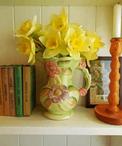 Jug And Wild Daffodils Paint By Number