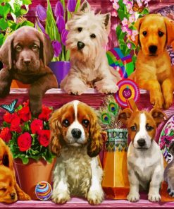 Aesthetic Puppies Paint By Number