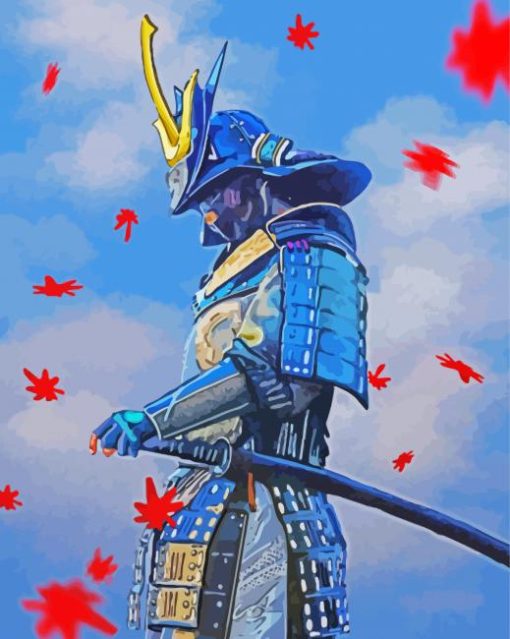 Aesthetic Samurai Warrior Paint By Number