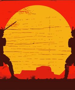 Aesthetic Silhouette Samurais Paint By Number