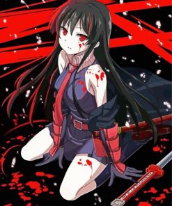 Ga Kill Akame Anime Paint By Number