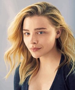 American Actress Chloe Moretz Paint By Number