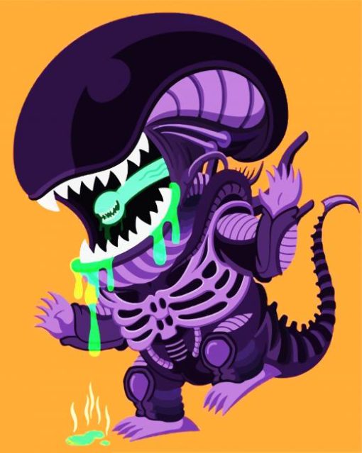 Baby Xenomorph Paint By Number