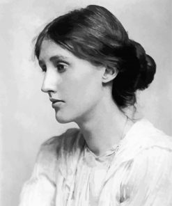 Black And White Virginia Woolf paint by number