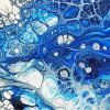 Aesthetic Blue Geode Art Paint By Number