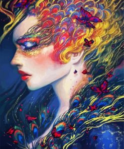 Butterfly Lady Paint By Number