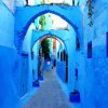 Chefchaouen Arch Streets Paint By Number