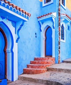 Chefchaouen Blue Houses Paint By Number