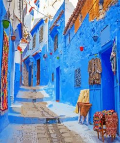 Chefchaouen City Streets Paint By Number